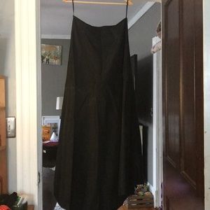 Long black skirt, ankle area length